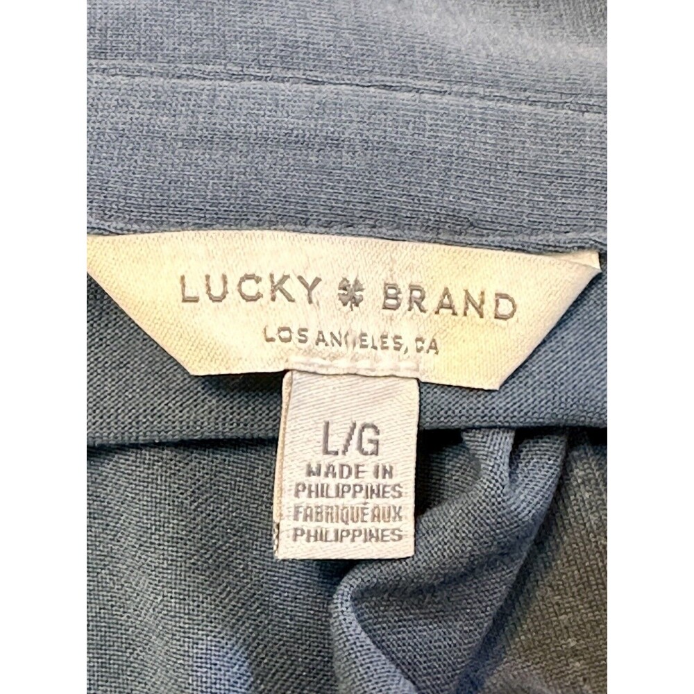 NWT Lucky Brand Women Size L Blue Button-Up Cardigan Capsule Wardrobe Office - Picture 8 of 10